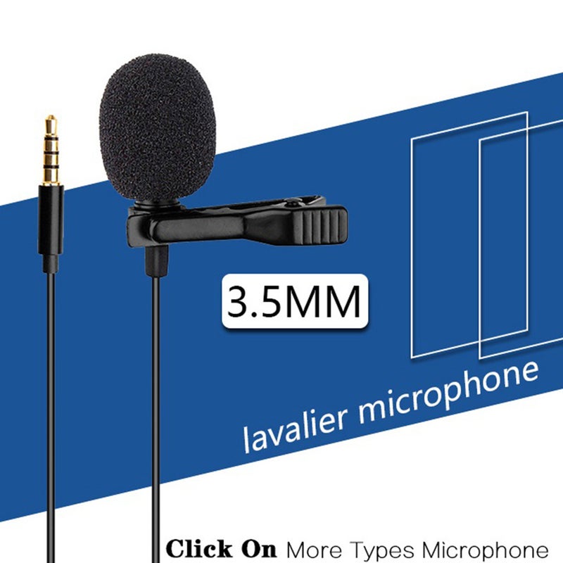 Mini Hanging Anti-Interference Wind Muff 3.5mm Microphone PAE0651-3_P Black - Image 4