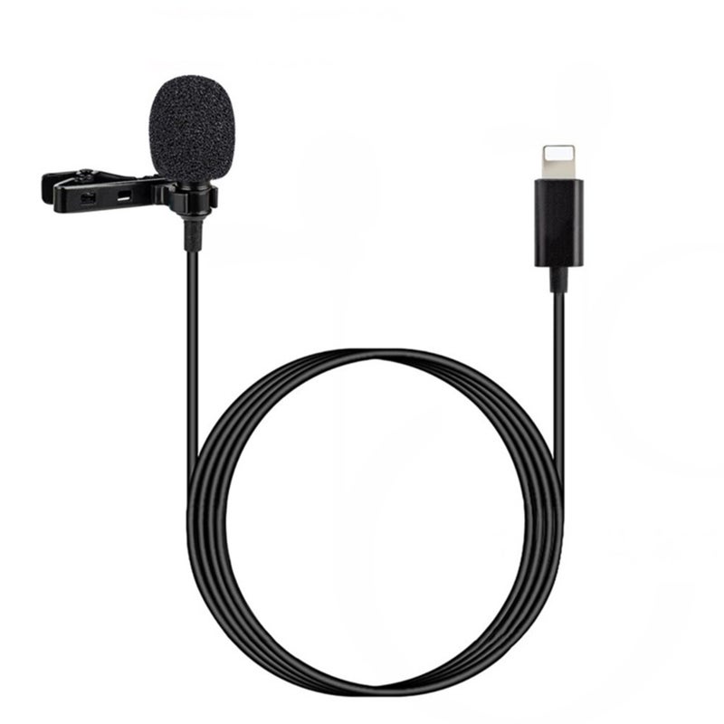 Generic - Mini Hanging Anti-Interference Wind Muff Lightning Microphone PAE0651-1_P Black - Image 1