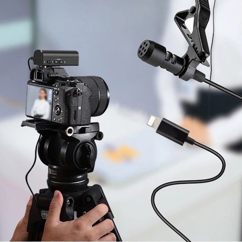 Generic - Mini Hanging Anti-Interference Wind Muff Lightning Microphone PAE0651-1_P Black - Image 1
