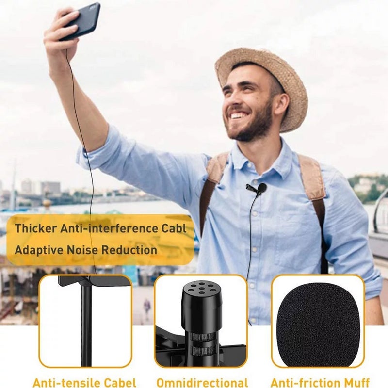 Generic - Mini Hanging Anti-Interference Wind Muff Lightning Microphone PAE0651-1_P Black - Image 1