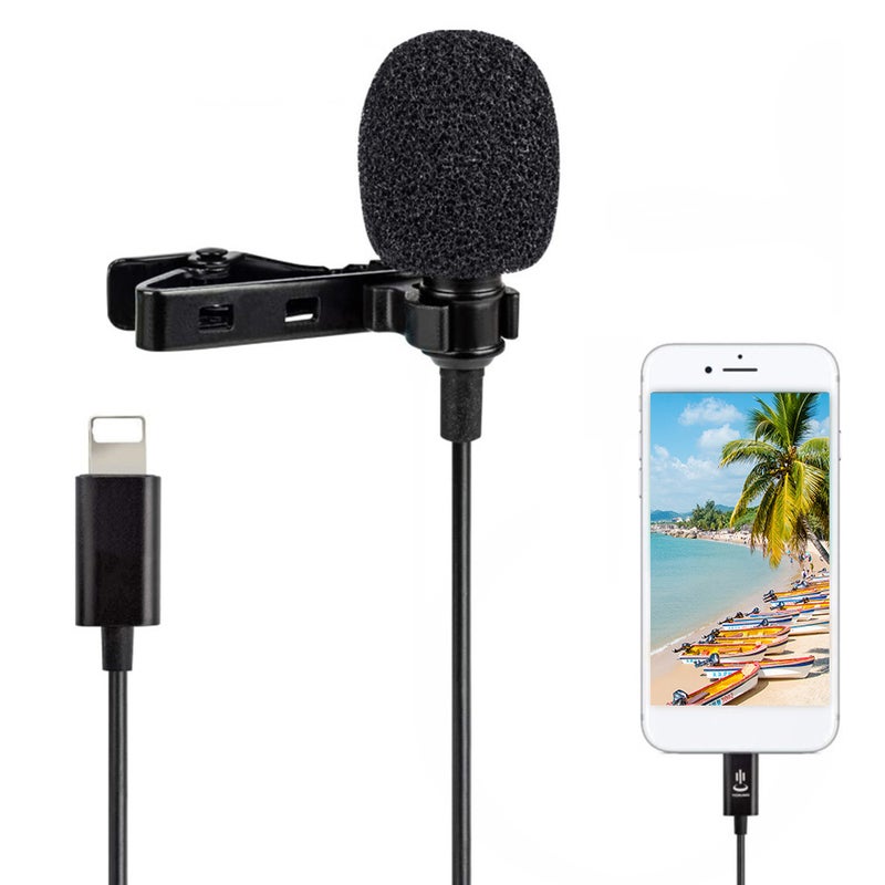 Generic - Mini Hanging Anti-Interference Wind Muff Lightning Microphone PAE0651-1_P Black - Image 1