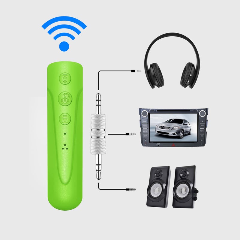 BT 4.1 Wireless Adapter Receiver With Mic PAA0574GR_P Green - Image 2