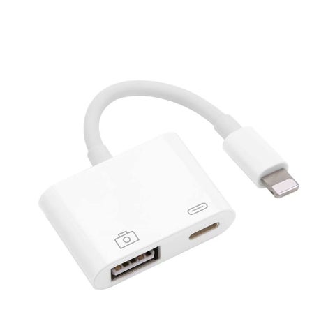 2-In-1 Dual Lightning Adapter Splitter PAA0413W_P White