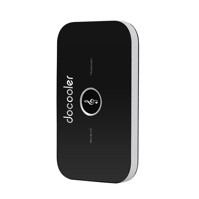 دوكولر جهاز إرسال واستقبال لاسلكي 2 في 1 بتقنية البلوتوث V2136_P أسود - Image 3