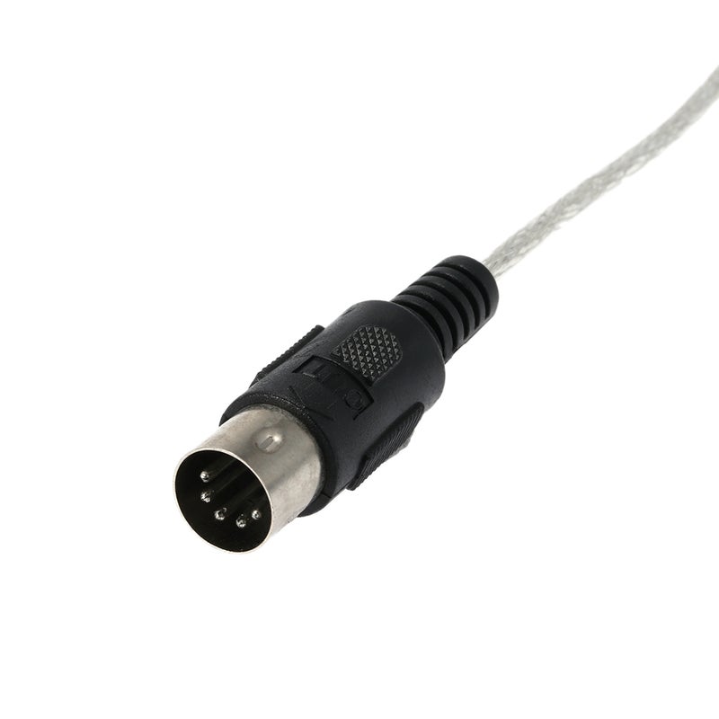 Generic 10ft 5 Pin Plug MIDI Extension Cable V1908_P Silver/Black  - Image 5