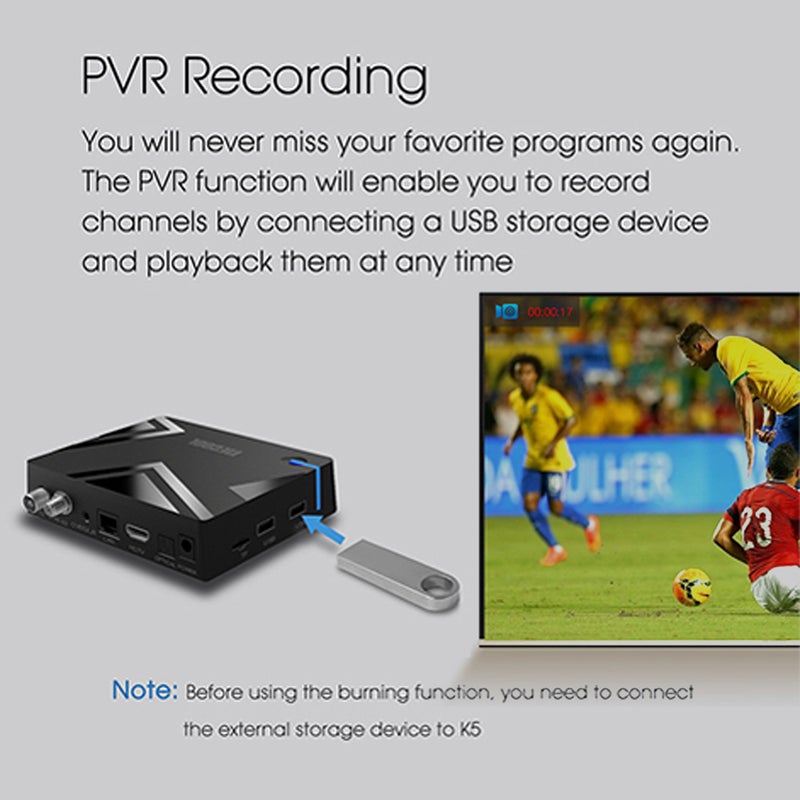K5 Android 9.0 TV Set Top Box With Remote Control V8338EU_P Black