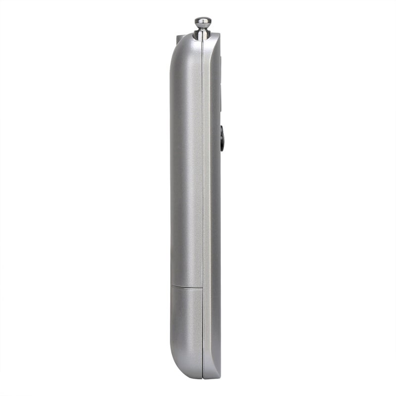 راديو AM/FM محمول مع شاشة LCD طراز TR106 V8318_P فضي