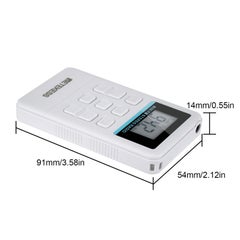 Retekess TR612 Portable Mini Stereo FM Radio With 3.5mm Earphone V8317_P Silver  - Image 2