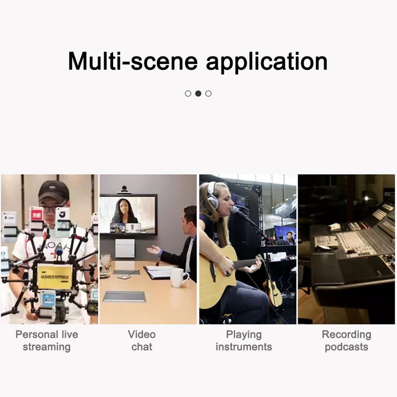 M2 USB Condenser Microphone With Mic V8311_P Black - Image 2