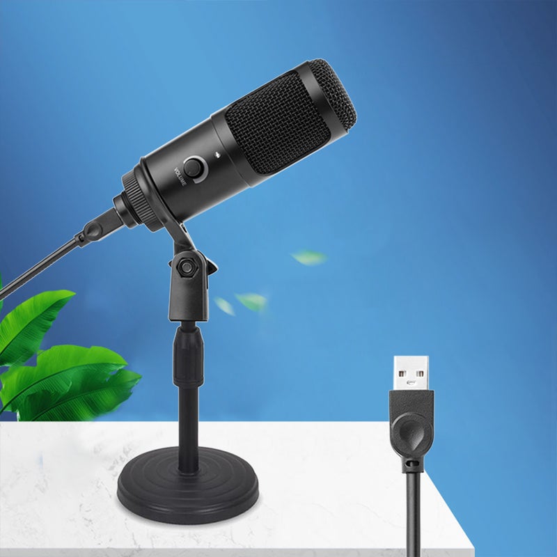 M2 USB Condenser Microphone With Mic V8311_P Black - Image 3