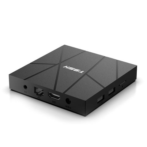 T95H Android 10.0 Allwinner H616 Quad-core Smart TV Set Top Box V8313UK-8G_P Black