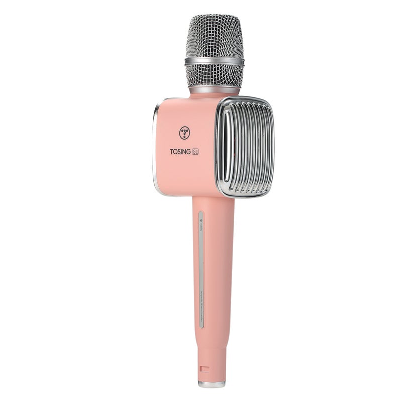 توسينج ميكروفون كاريوكي لاسلكي طراز G1 BT 5.0 V8240P_P وردي  - Image 1