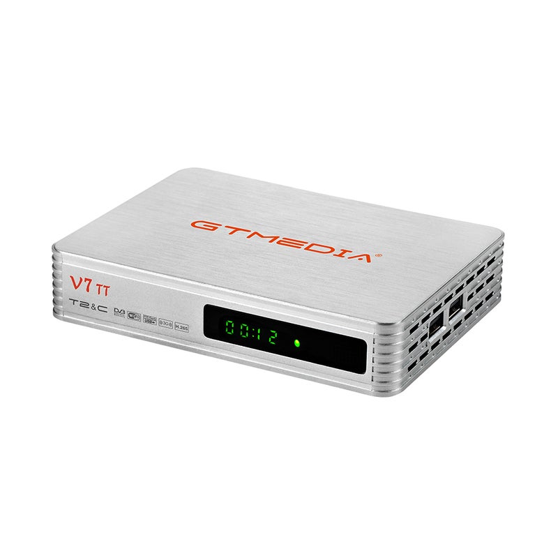 Gtmedia - V7 TT 1080P Full HD TV Receiver With Remote Control V8264EU_P Silver - Image 1
