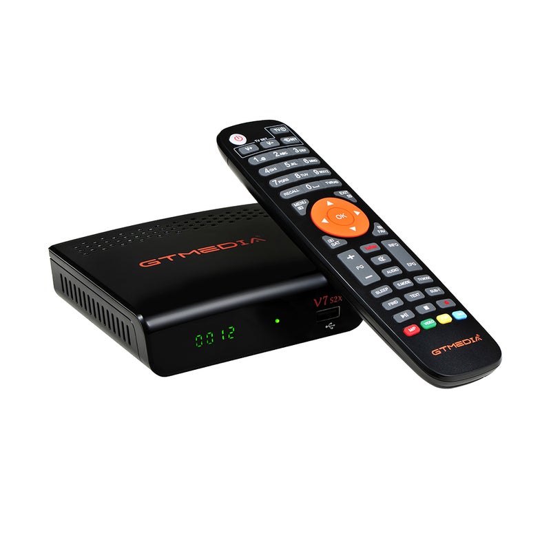 Gtmedia V7 S2X HD 1080P TV Receiver With Remote Control V8263EU_P Black  - Image 1