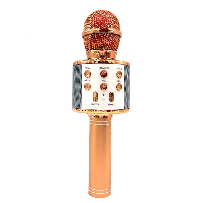 Generic WS858L Illuminated Wireless Bluetooth Microphone V8028RG_P Rose Gold  - Image 5
