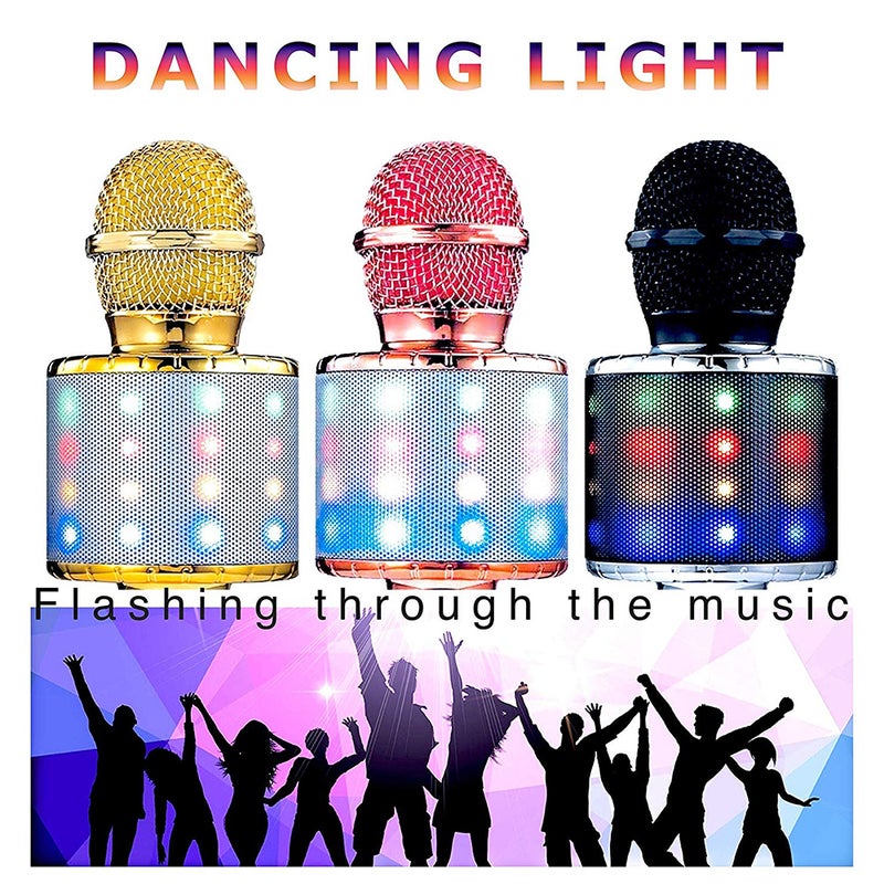 Generic WS858L Illuminated Wireless Bluetooth Microphone V8028G_P Gold  - Image 4