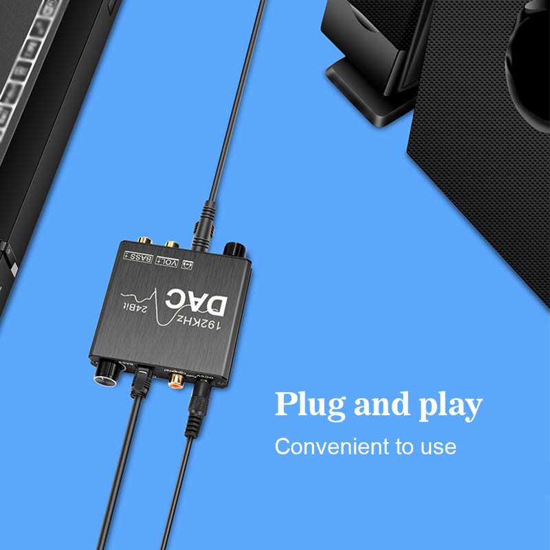 Generic - Digital To Analog Audio Converter V8243_P Black - Image 1