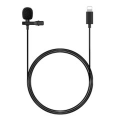 1.5m Mini Portable Lavalier Condenser Microphone V6735-1_P Black