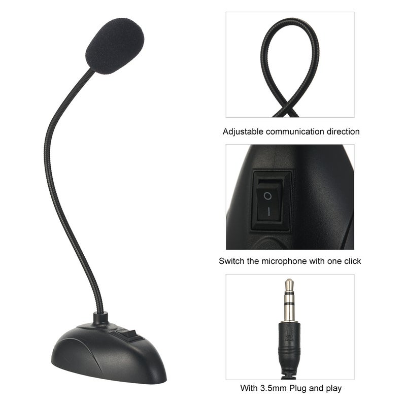 Flexible Stand Mini Studio Microphone V8013_P Black - Image 3