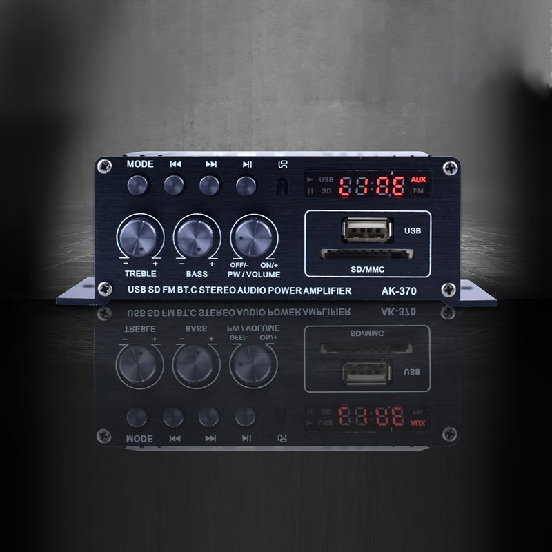 Generic - AK370 Mini Audio Power Amplifier V6731_P Black - Image 1