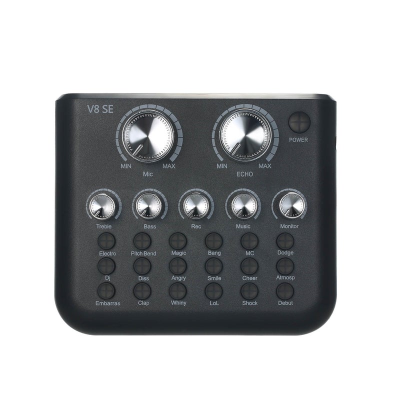Generic - V8SE External Mini Live Sound Mixer Card V7902_P Black - Image 1