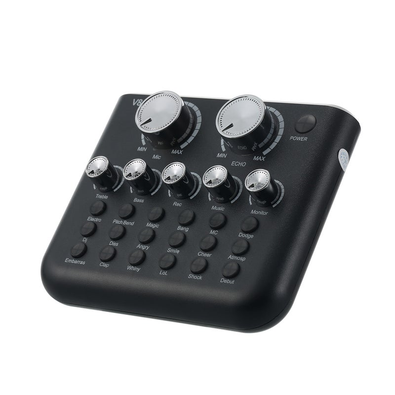 Generic - V8SE External Mini Live Sound Mixer Card V7902_P Black - Image 1