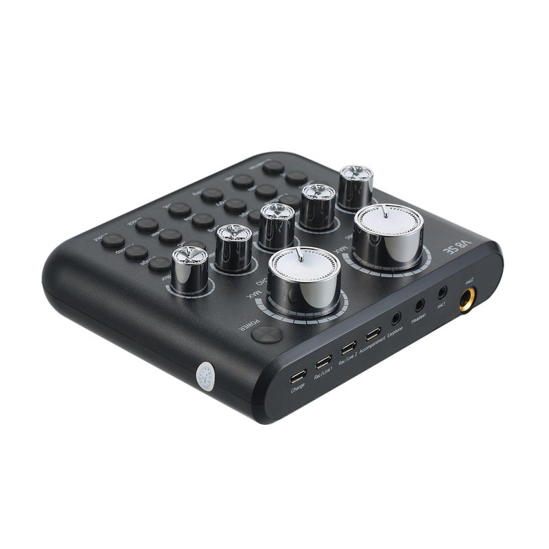 Generic - V8SE External Mini Live Sound Mixer Card V7902_P Black - Image 1