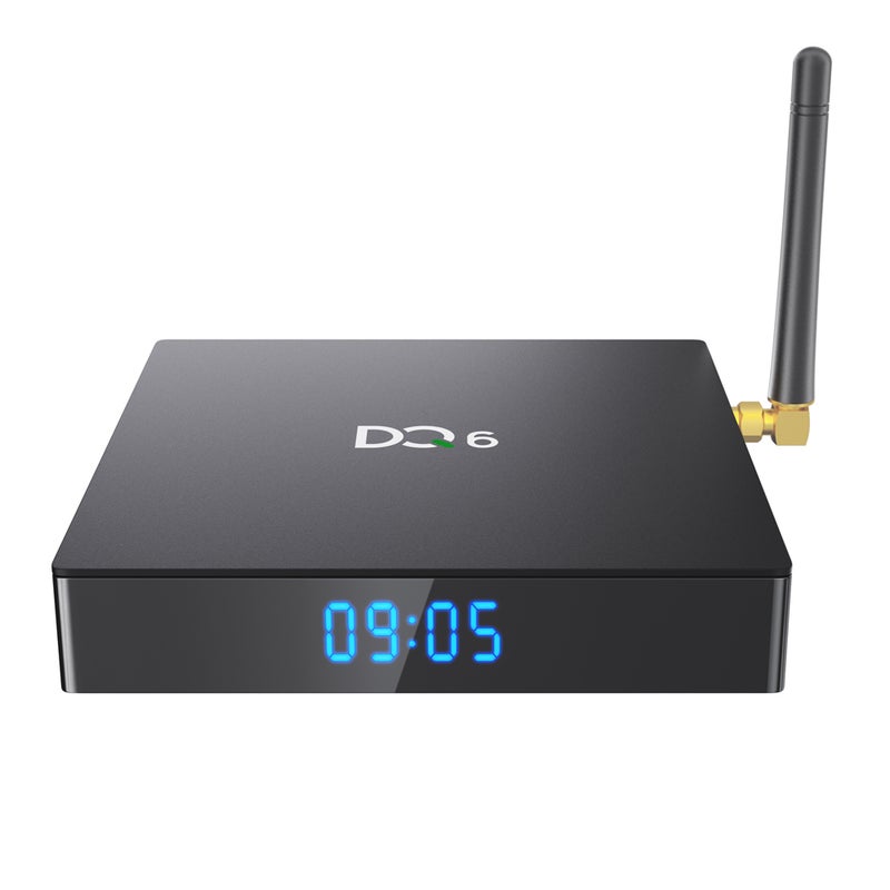 DQ6 Android 10.0 Smart TV Box With Remote Control V7908UK-64G_P Black - Image 5