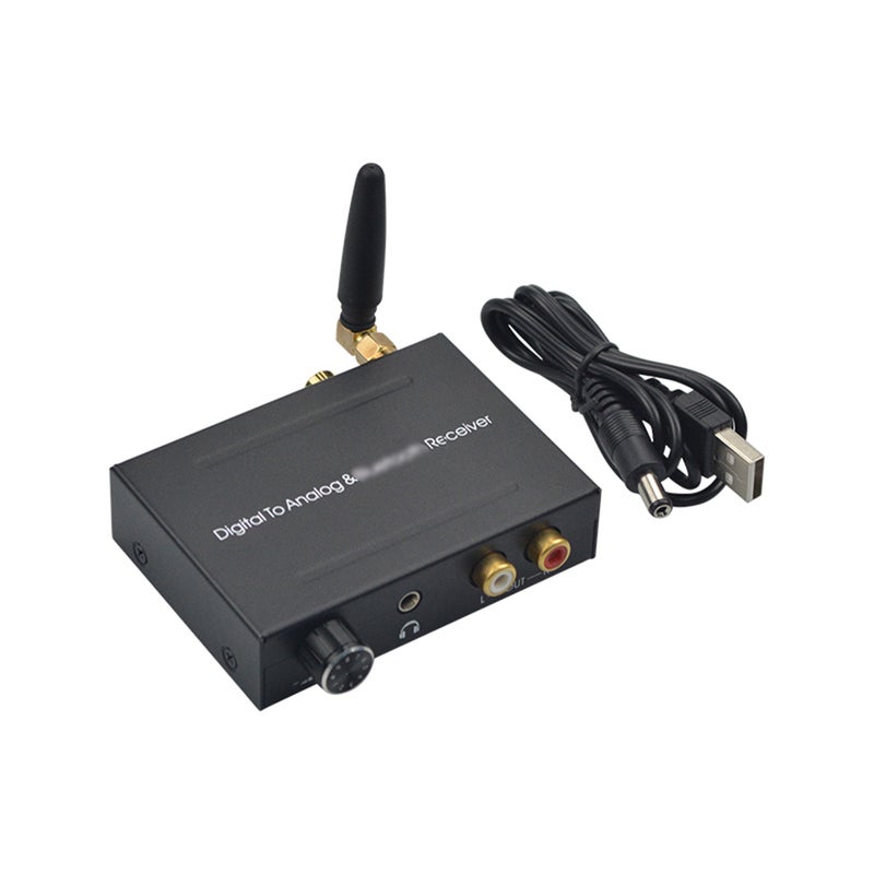 Generic 192Khz DAC Digital To Analog Audio Converter With BT Receiver V7918_P Black  - Image 5