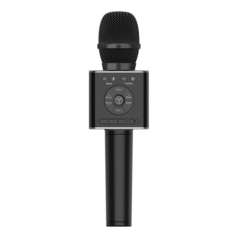 TOSING 2-In-1 Wireless Karaoke Microphone V7784B_P Black  - Image 1