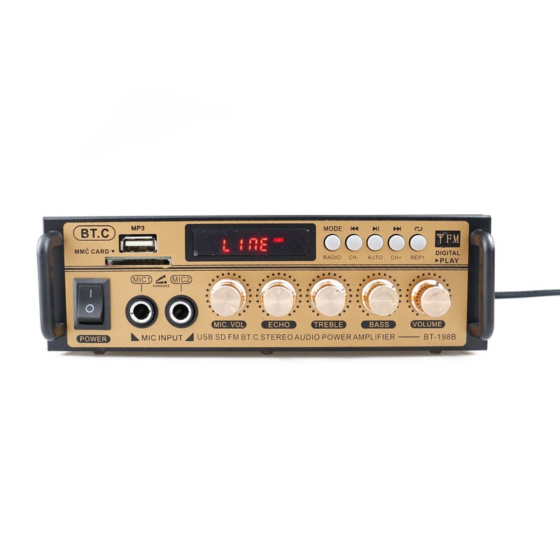 Generic Mini 2CH LCD Display HIFI Audio Stereo Power Amplifier V6710EU_P Black  - Image 4