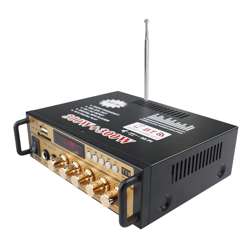 Generic Mini 2CH LCD Display HIFI Audio Stereo Power Amplifier V6710EU_P Black  - Image 3