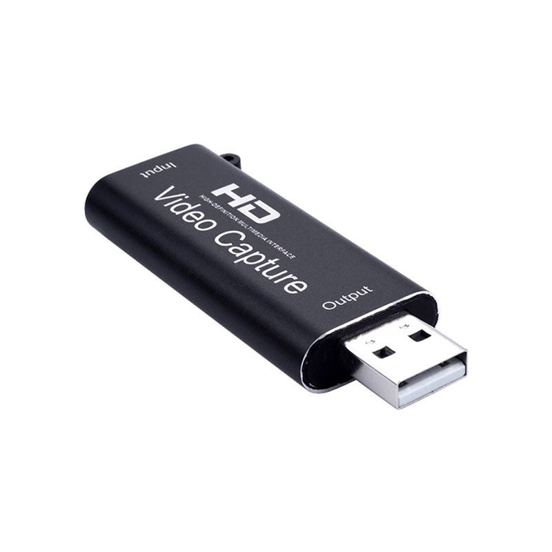 Portable 1 Way HD to USB 2.0 1080P Audio Video Capture Card V7771_P Black  - Image 1
