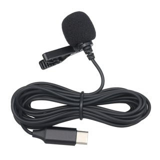 TYPE-C Recording  Lapel Clip-on Microphone V7747_P Black - v1604917772/N41432794A_1