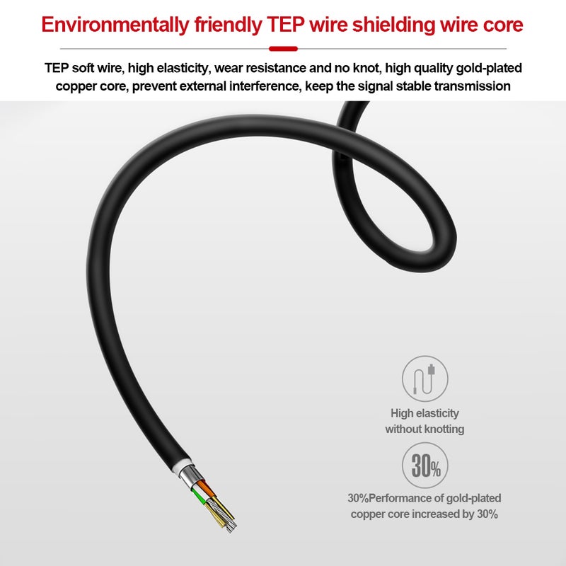 TYPE-C Recording  Lapel Clip-on Microphone V7747_P Black