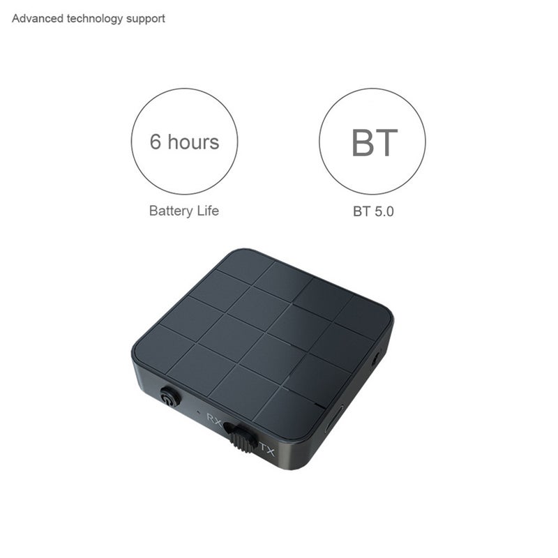 Generic - Audio Bluetooth 5.0 Receiver Transmitter V7589_P Black - Image 1