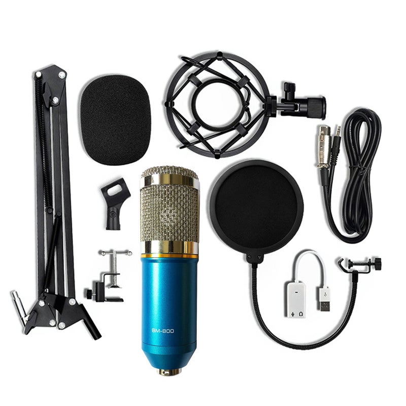 BM-800 Condenser Microphone Set V6949BL-S_P Blue/Silver - Image 1