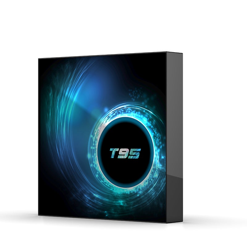 Generic - T95 Android 10.0 Allwinner H616 Quad-core Smart TV Box With Remote Control V7682UK-16G_P Black - Image 1