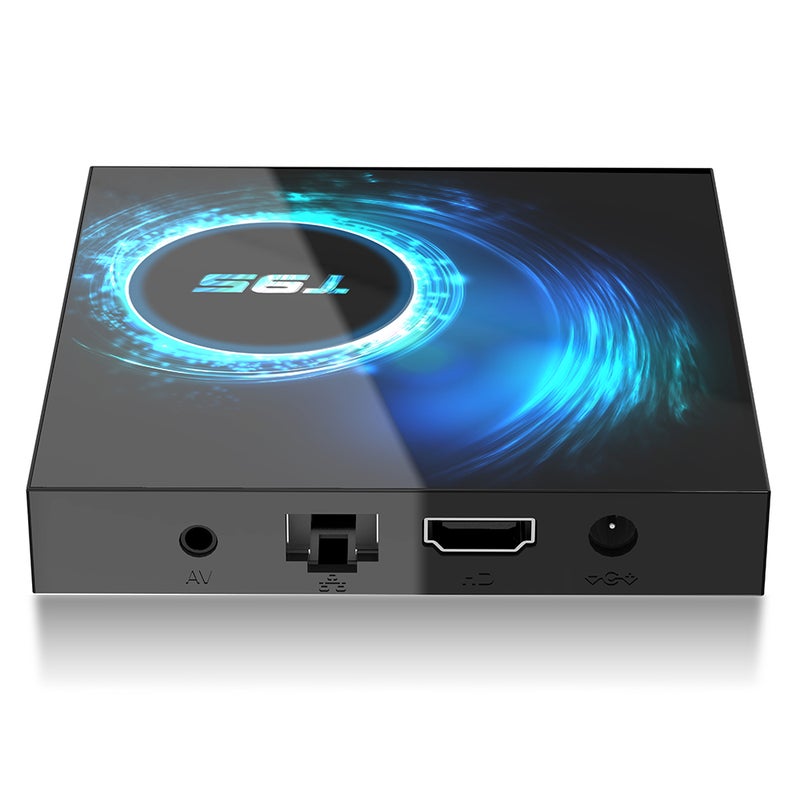 Generic - T95 Android 10.0 Allwinner H616 Quad-core Smart TV Box With Remote Control V7682UK-16G_P Black - Image 1
