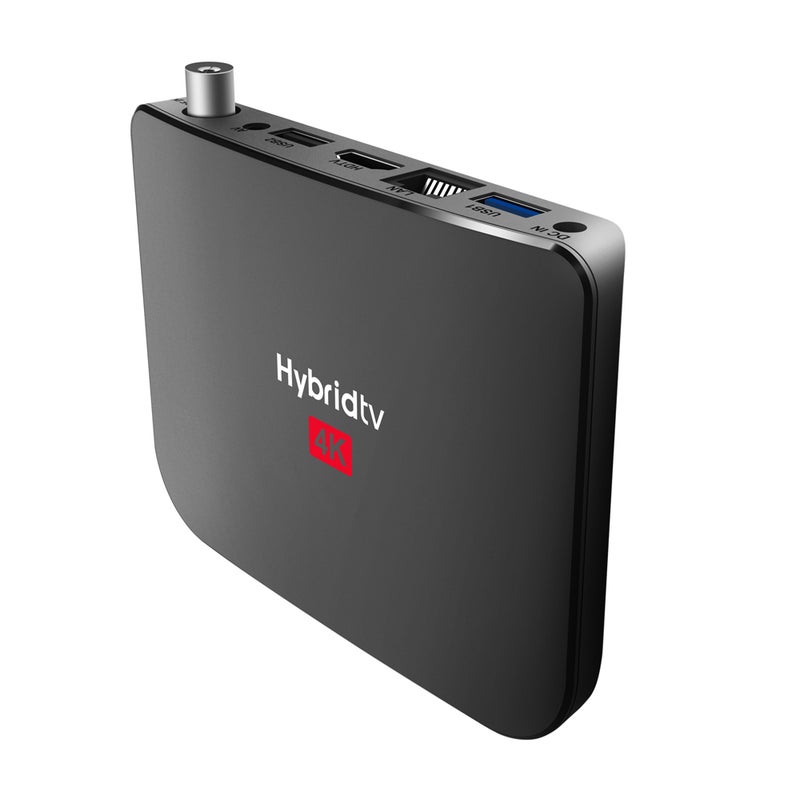 MECOOL - M8S PLUS Android 9.0  TV BOX DVB-T2 Set Top Box V7620EU_P Black - Image 1