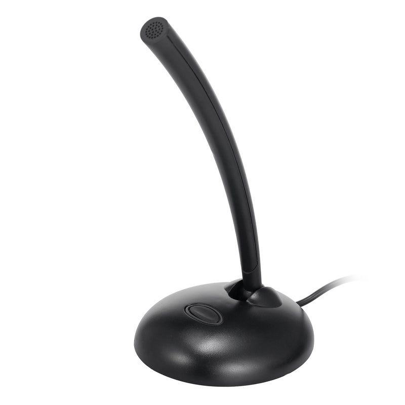 USB Microphone With Mute Button And LED Indicator V7645_P Black  - Image 1