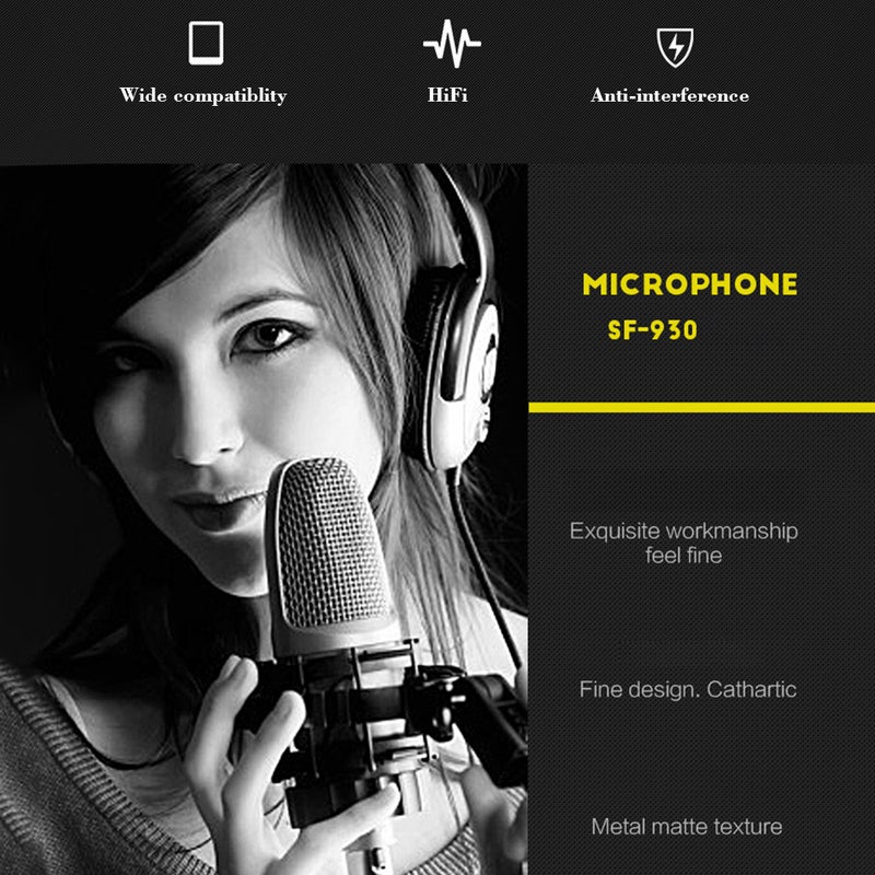 SF-930 Portable Mini Microphone V7576_P Black - Image 5