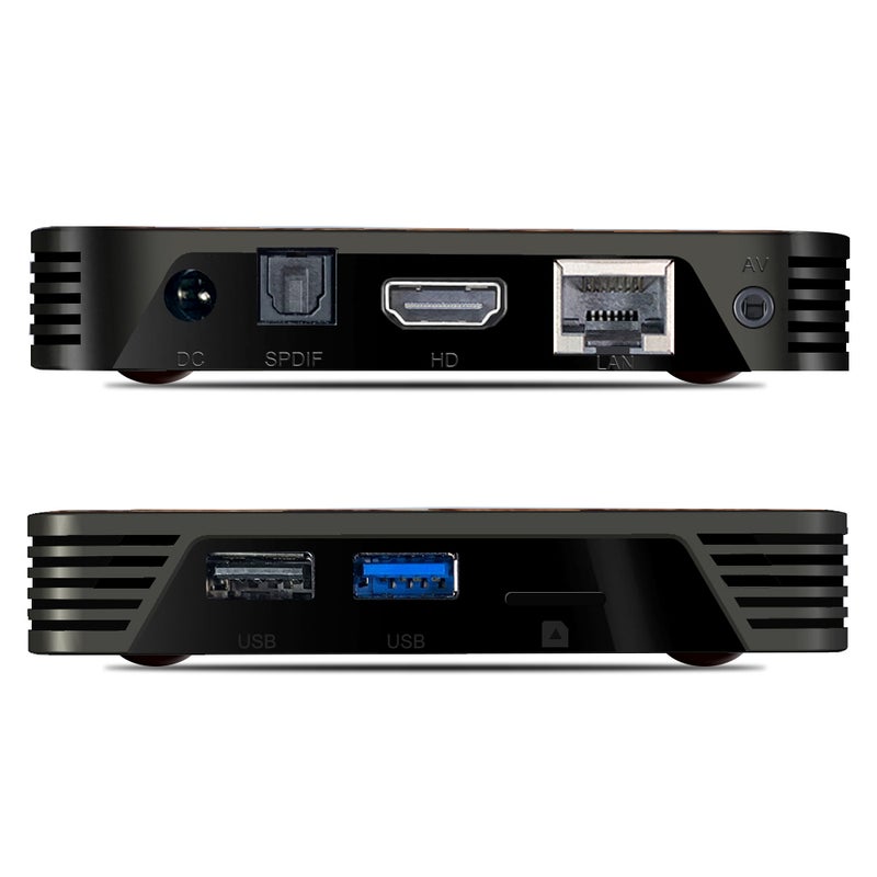 Generic - X88 PRO 10 Android 10.0 Smart TV Box With Remote Control V7611UK-16G_P Black - Image 1