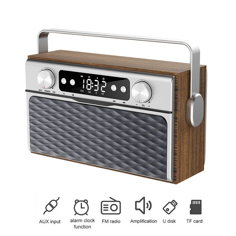 X5 Portable Wireless Bluetooth 5.0 Speaker V7557G_P Rose Gold/Brown  - Image 5