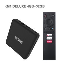 KM1 Android 9.0 TV Set Top Box With Remote Control V7546EU-32_P Black