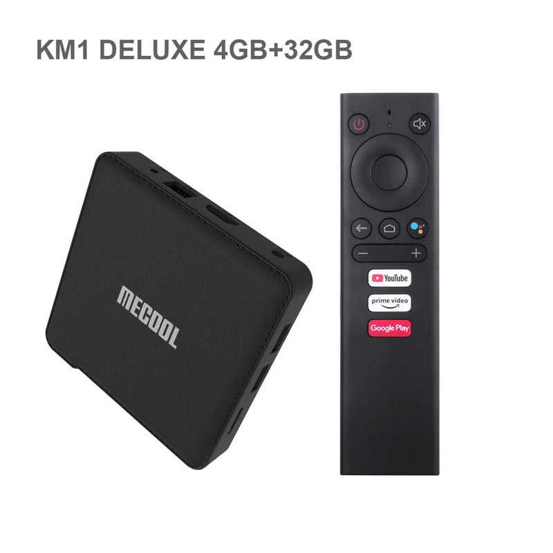 MECOOL - KM1 Android 9.0 TV Set Top Box With Remote Control V7546EU-32_P Black - Image 1