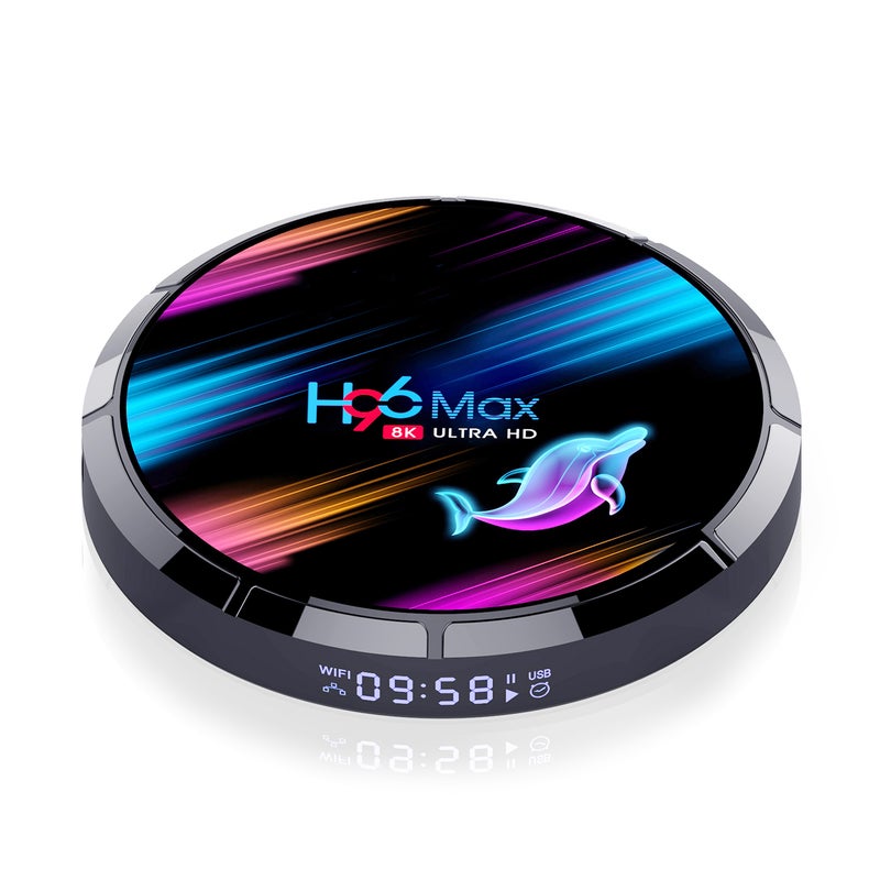 H96 Max X3 Smart Android 9.0 Quad Core TV Set Top Box V7493EU-128G_P Black - Image 2