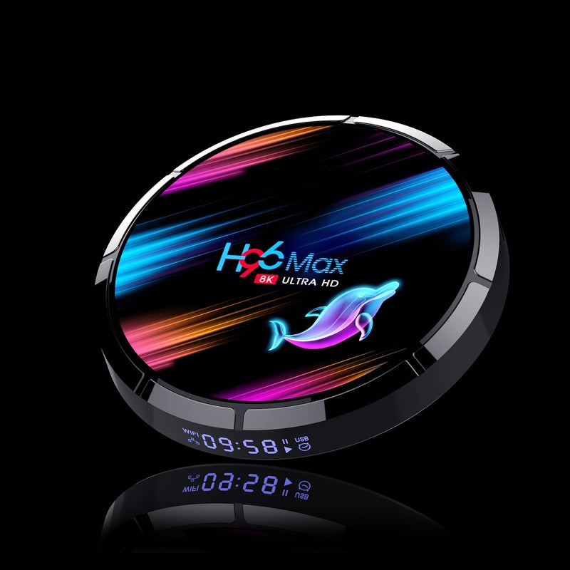 H96 Max X3 Smart Android 9.0 Quad Core TV Set Top Box V7493EU-64G_P Black - Image 4