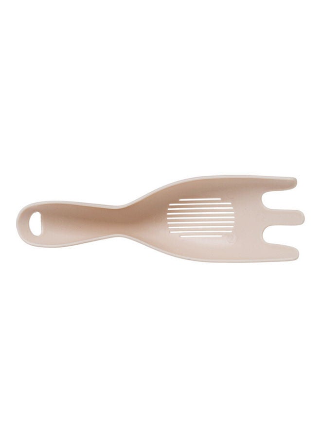 Multifunction Rice Washing Spoon Bean Washer Cleaning Drain Filter Kitchen Tool Beige 20*10*20cm - Image 1