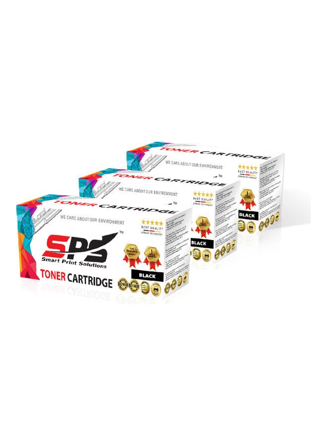 Smart Print Solutions - 3-Piece Toner Cartridge For Brother Printer HL DCP L 2500/2520/2540/2560/2700/2300/2320/2321/2340 Black - Image 1